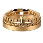 Bracelet duo couple luxe couleur or