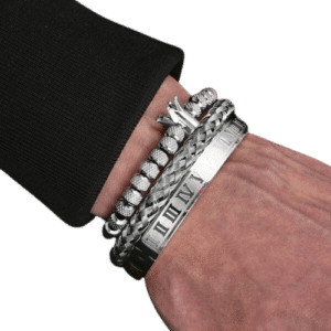 bracelet duo couple luxe au poignet d un homme