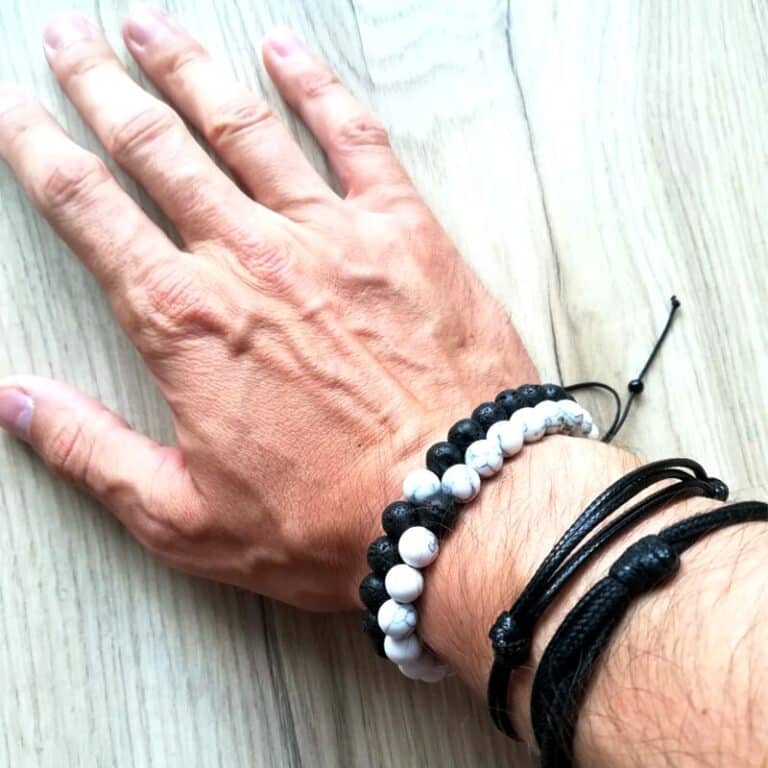 Bracelets tressés hommes pierre naturelle yinglava yang perle Bracelet Yoga Bracelets meilleur ami bijoux Couple ensemble cadeau unisexe 2 pièces/ensemble 2
