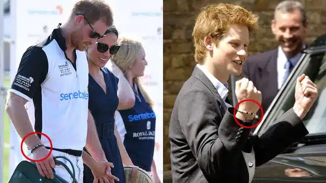 Le prince Harry portant un bracelet avec une symbolique sentimentale