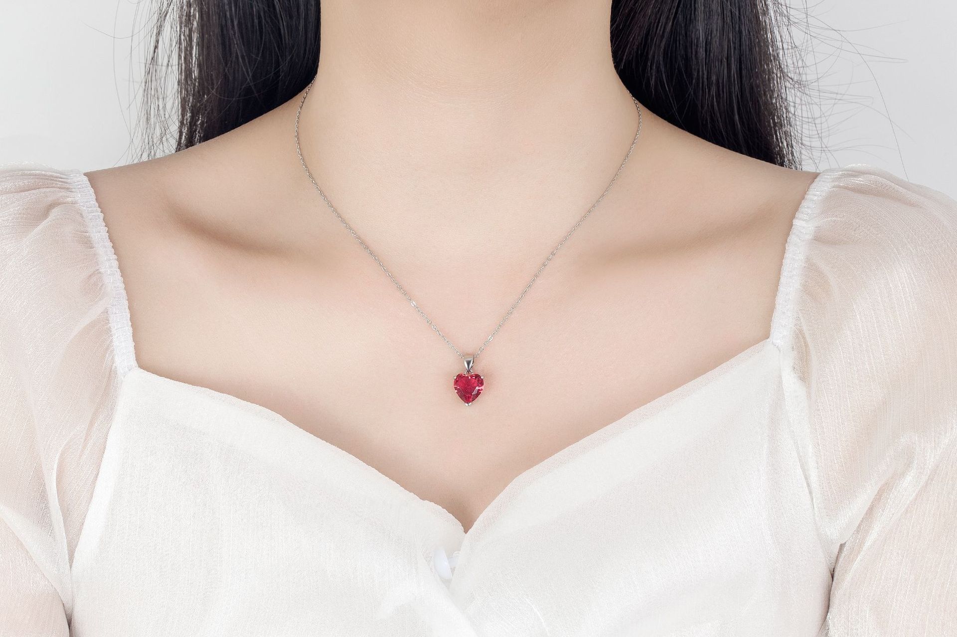 collier de l'ensemble bijoux femme argent