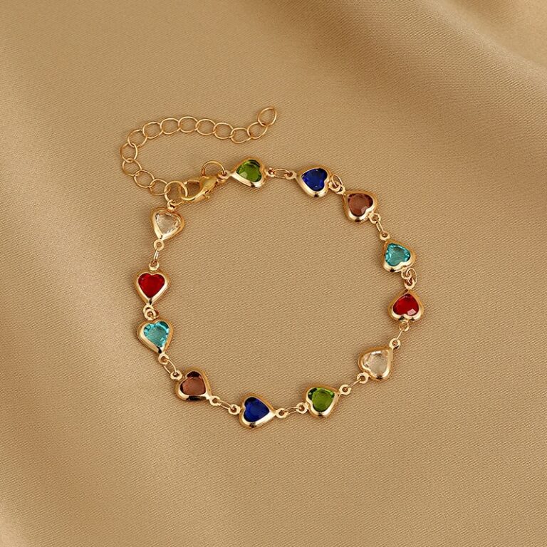 Bracelet coloré femme de coeur 1