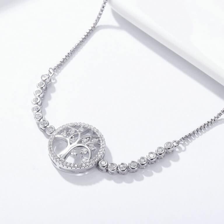 Bracelet arbre de vie argent femme 2