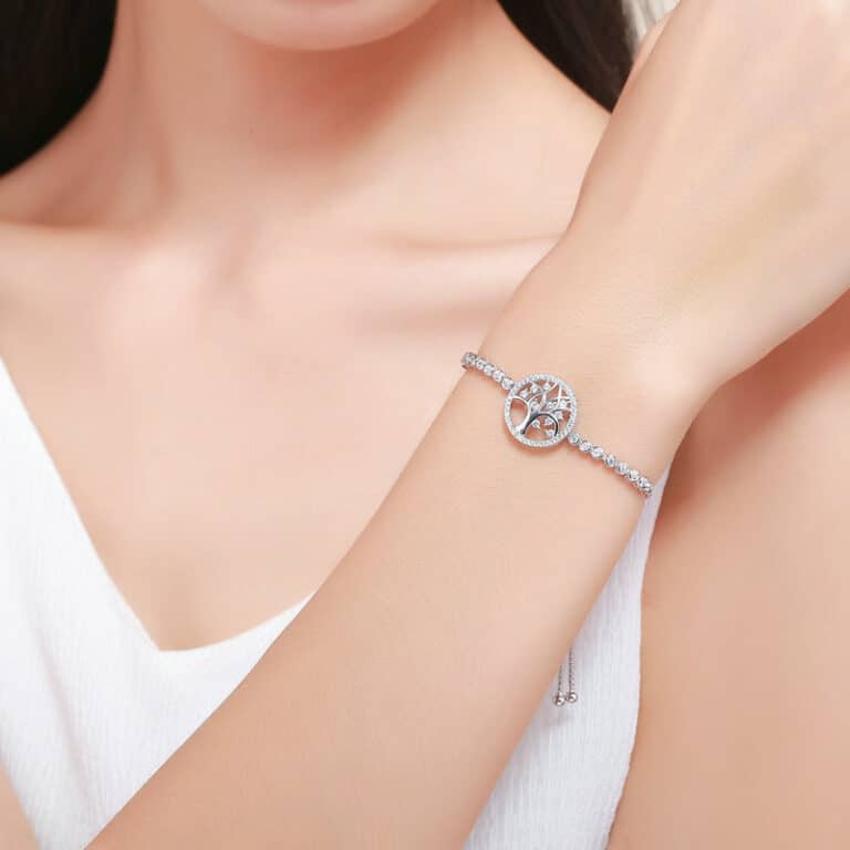 Bracelet arbre de vie argent femme 3