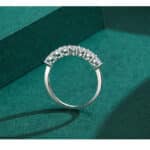 Bague de promesse femme en argent et zircon