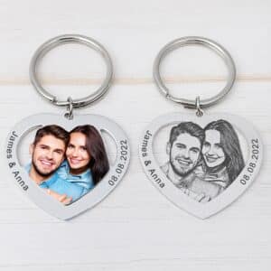 Porte clé couple original duo