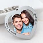 Porte clé couple original photo couleur