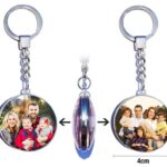 Porte clé personnalisé photo recto verso
