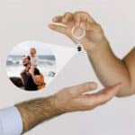 porte clé photo projection couple
