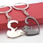 Porte clé couple chat emballage