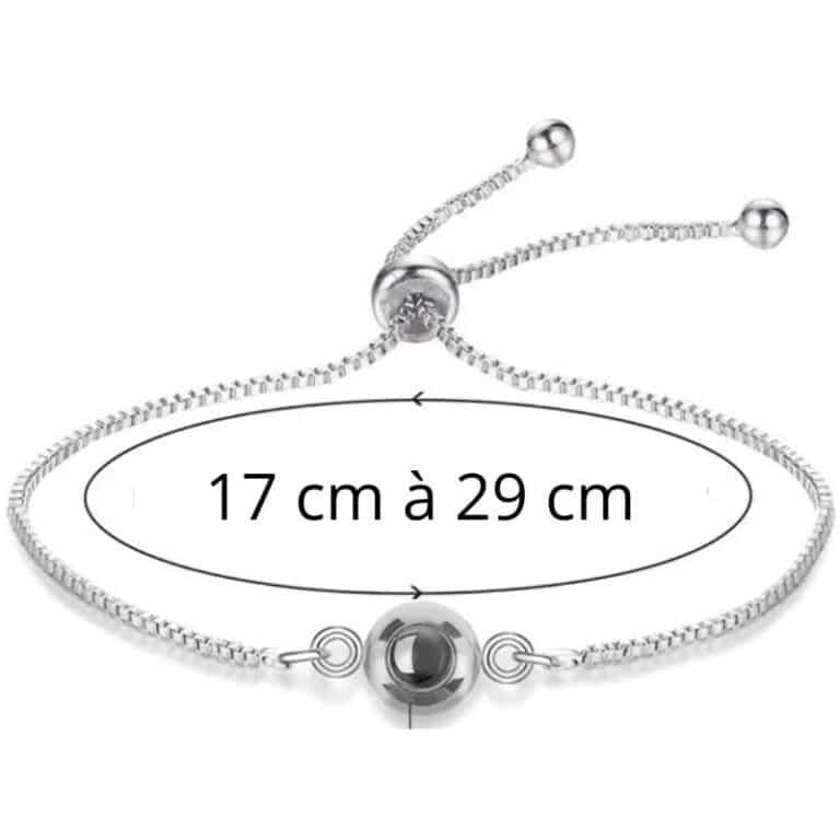 dimensions du bracelet photo loupe