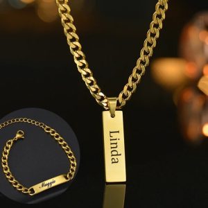 Collier gourmette homme personnalisé