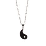 Collier couple yin yang yin