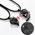 Collier aimanté pour couple 100 langues