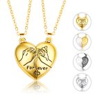 Collier coeur séparable couple avec les autres