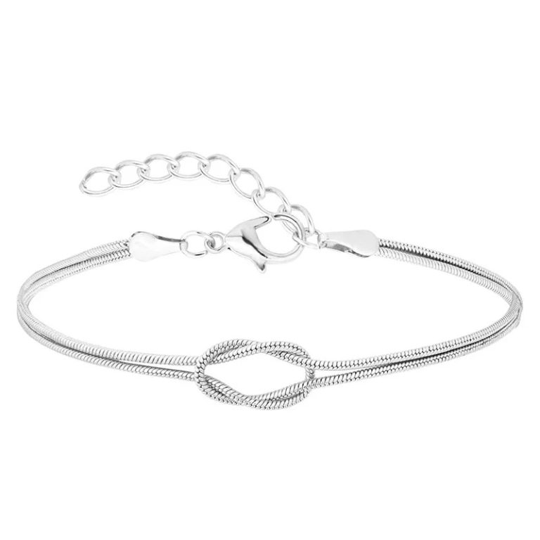 bracelet assorti couple couleur argent